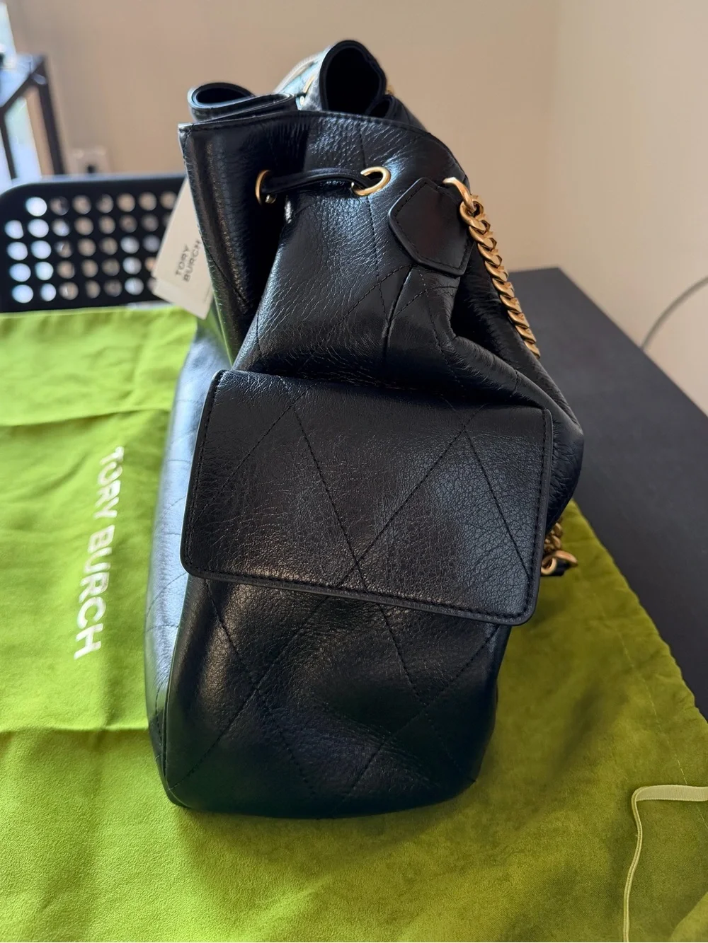 Tory Burch Charlie Drawstring Shoulder Bag - Large